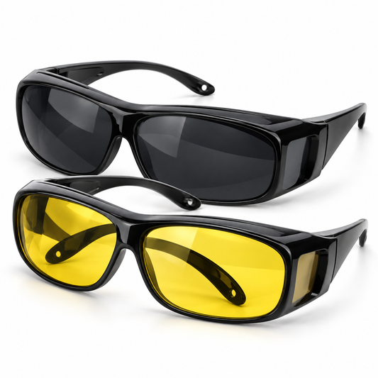 Gafas Hd Vision  Nocturna 2 En 1